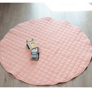 Tapete de Juego Acolchado de Algodón para <span class=keywords><strong>Bebés</strong></span> y Niños Pequeños, Tapete de Juego Redondo Acolchado para Gimnasio de <span class=keywords><strong>Bebés</strong></span> - Product Image 6