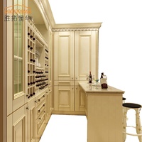 Meuble bar à vin en bois de luxe, design antique pour la maison