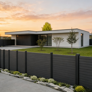 Clôture Moderne en Panneaux d'Aluminium Étanche pour Jardin, Mur Préfabriqué à Lames Style Australien, Vente Directe Usine, Barrière de Sécurité pour Cour - Product Image 2