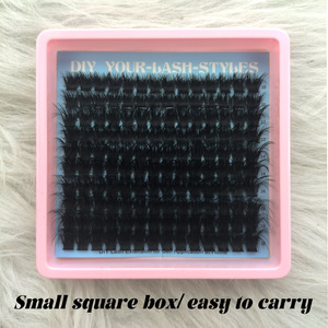 Grupos <span class=keywords><strong>de</strong></span> <span class=keywords><strong>Pestañas</strong></span> Gruesas Personalizadas con Logotipo, 60D 120D 160D 180D, 10-18 mm, <span class=keywords><strong>Pestañas</strong></span> Individuales con Efecto Wispy, Mega Volumen, Extensiones <span class=keywords><strong>de</strong></span> <span class=keywords><strong>Pestañas</strong></span> en Grupo D - Product Image 3