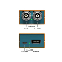AVMATRIX SC1112 Mini Taille 1080p Sans Soudure 3G-SDI HD Audio Vidéo Convertisseur pour CCTV Caméra NVR DVR XVR Diffusion Accessoire