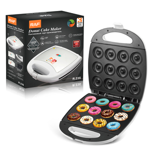RAF 1300W Donut Cake Maker Compact Bakery Appliance Multiple Mold Plates Fast Heating for Home Dessert Making Cake <b>Machine</b> Cake - Product Image 3