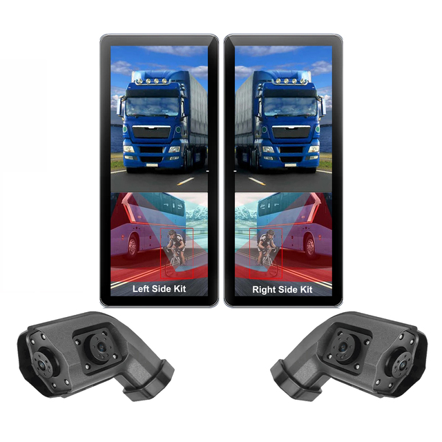 10.36 Inch IPS Touch Screen Blind Spot Detection Vehicle Truck Bus Electronic Rear View Mirror DVR Loop Recording Right Left Kit