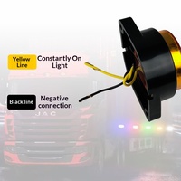Nouvelles feux de gabarit latéraux LED étanches IP68 en forme d'étoile 12V 24V pour camions, feux de freinage clignotants pour remorques et fourgonnettes, usage intensif, vente en gros, marque LJZ