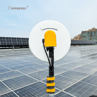 Machine de nettoyage de panneaux solaires à tête unique Topenergy, largeur de nettoyage de 32 cm, perche télescopique de 3,5 m à 7,5 m, nettoyage en nylon/aluminium