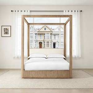 Ensemble de meubles de bureau et de salon compressés en <span class=keywords><strong>bois</strong></span> de chêne, style chinois, économique, pour appartement et espaces publics, <span class=keywords><strong>avec</strong></span> lits <span class=keywords><strong>hamac</strong></span> - Product Image 1
