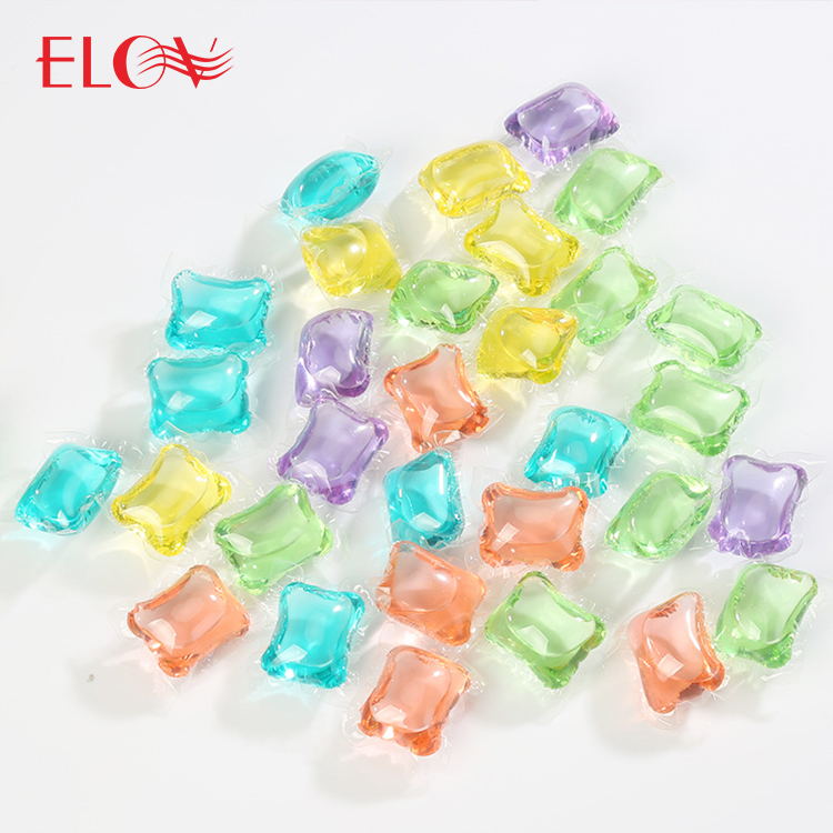 Оптовая продажа, индивидуальные многоцветные бусины для усиления запаха для стирки, стойкие прочные капсулы для стирки 3 в 1, бусины для стирки