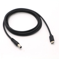 Cable de carga personalizado PD 9V USB 3,1 tipo C a DC 5521 5525 mm 20V 15V 9V 5V PD para cable de enrutador WIFI