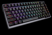Nouveau clavier ROG Azoth 75 connexion tri-mode pré-lubrifiée échangeable à chaud avec écran OLED SpeedNova 2.4 GHz avec bouton de commande