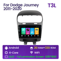 Autoradio Android pour Dodge Journey 2011 2020 RDS Radio FM Navigation GPS Lecteur vidéo de voiture 6 Go 128 Go Écran QLED 48EQ 2DIN