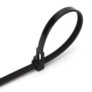 X11 Wiederverwendbare Nylon PA66 Kabelbinder 4,8*200mm Hochwertige Lösbare Kabelbinder CE-Zertifiziert Feuerfestigkeit 94V-2 Betriebstemperatur - Product Image 1