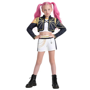Disfraces de Cazadora de Demonios HESPER Amazonian Girl, Negro y Dorado, 100% Poliéster, Kits de Ropa Deportiva, Conjuntos para Niñas, Disponibles en Stock - Product Image 4