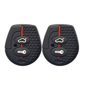 Étui de protection de <span class=keywords><strong>clé</strong></span> de voiture en silicone à <span class=keywords><strong>2</strong></span> boutons pour Polo Golf Passat Bora Sharan pour VW - Product Image 2
