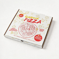 Boîtes à pizza blanches personnalisées, design gratuit, pour emporter, recyclables, en carton ondulé, boîtes en papier kraft, boîtes d'emballage pour aliments