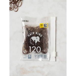 ربطات الشعر من البولي يورثان الحراري البني اللامع-تصميم مخطط لإكسسوارات الشعر الأنيقة - Product Image 1