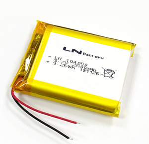 Перезаряжаемый литий-ионный аккумулятор высокой емкости 104050 3,7 в 2500 мАч литий-ионный полимерный аккумулятор - Product Image 1