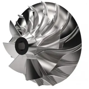 Precision CNC Machined Aluminum Alloy Titanium High Pressure Water Pump Impeller