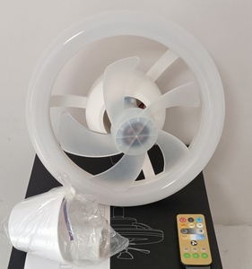 พัดลมเพดานแอลอีดี360รีโมทคอนโทรลหลอดไฟ E27ทันสมัยสำหรับตกแต่งบ้านลดแสงอัจฉริยะ ABS เคลื่อนพัดลมเพดาน - Product Image 3