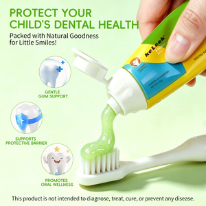 Dentifrice <span class=keywords><strong>Enfant</strong></span> Keleek à la <span class=keywords><strong>Propolis</strong></span> Sans Fluorure, Menthe Raisin Vert, Nettoyage Profond, Portable 50g, Anti-Plaque, Protection Quotidienne des Dents - Product Image 5