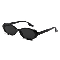 ADE WU TR1013 Rétro Petit Cadre Écaille De Tortue Ovale Lunettes De Soleil Vintage Blanc Brun TR90 Lunettes De Soleil Rondes