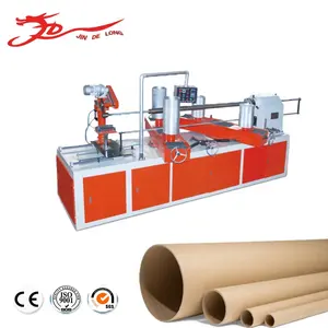 Carton paper spiral tube roll core wrapping rewinding making machine for paper mill