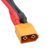 Câble d'extension en PVC 14AWG XT60 1 mâle vers 2 femelles en Y pour batterie Lipo RC