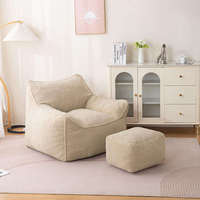 Fauteuil pouf moderne pour salon, nouveau design, canapé en mousse pour intérieur, tissu décoratif, rembourrage en mousse déchiquetée, utilisation scolaire