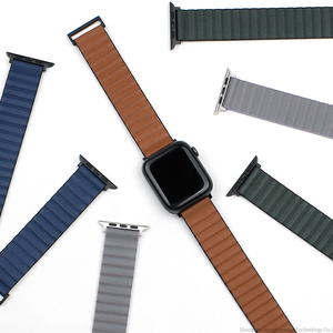 RYB-Correa magnética <span class=keywords><strong>de</strong></span> cuero genuino y TPU para <span class=keywords><strong>Apple</strong></span> <span class=keywords><strong>Watch</strong></span> Ultra 49mm, correa <span class=keywords><strong>de</strong></span> muñeca <span class=keywords><strong>de</strong></span> lujo para IWatch Series 9 8 <span class=keywords><strong>7</strong></span> 6 - Product Image 4