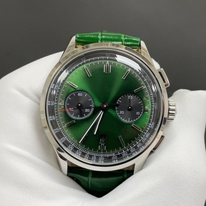 Luxury Men <b>Automatic</b> Mechanical Watch Designer Style Stainless Steel Green Dial <b>Chronograph</b> Sport Wristwatch OEM Custom Logo - Product Image 4