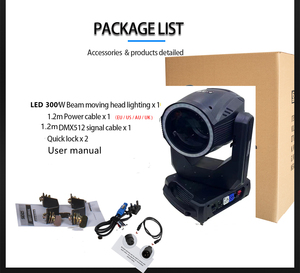 <span class=keywords><strong>300W</strong></span> chùm di chuyển đầu ánh sáng dẫn ánh sáng <span class=keywords><strong>DMX</strong></span> 512 kiểm soát hiệu ứng sân khấu hộp đêm bên DJ Disco tổ chức sự kiện chiếu sáng đám cưới - Product Image 6