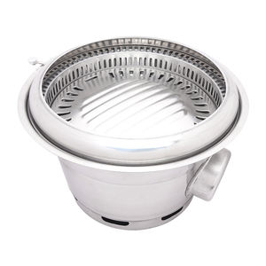 <span class=keywords><strong>Barbecue</strong></span> au charbon de bois portable en acier inoxydable PINNOVO, <span class=keywords><strong>barbecue</strong></span> hybride au charbon de bois commercial pour l'extérieur, sortie d'air inférieure, <span class=keywords><strong>barbecue</strong></span> au charbon de bois - Product Image 6