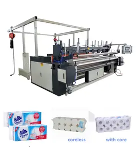 Manufacturing fully automatic toilet paper kitchen paper making packing plastic bag sealing machine