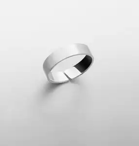 Inspire bijoux personnalisé brillant gravable logo anneau unisize anneau blanc anneau réglable mode bijoux cadeau pour hommes femmes