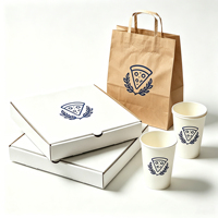 Boîte à pizza personnalisée SP4957, nouveau design marketing, boîte à pizza blanche, boîte à pizza en carton