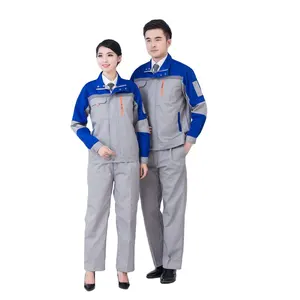 Logo Print Mens Engineer Business Office Industrial Production Working Clothes Uniform Set For Sale