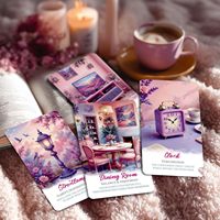 Boîte de jeu de cartes de tarot en papier personnalisée OEM en gros avec design personnalisable, adaptée aux familles et portable, incluant un guide