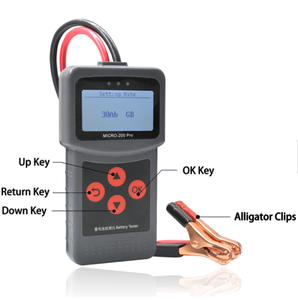 เครื่องมือทดสอบแบตเตอรี่รถยนต์ 12V รุ่น Micro-200pro ปี 2022 รองรับหลายภาษา สำหรับยี่ห้อ 100-2000 ทดสอบได้ทุกประเภทของแบตเตอรี่ตะกั่ว-กรด - Product Image 2