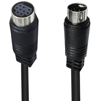 Hochwertiges Mini-DIN 9-Pin Koaxial-Verdrahtetes-Paar Stecker-Buchse DIN-Stecker S-Video Audio Stromkabel mit PVC-Ummantelung