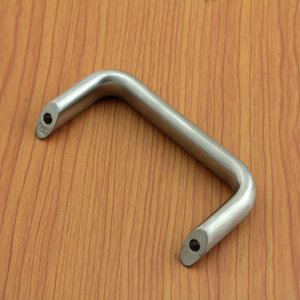Poignée de porte industrielle en acier inoxydable 304 massif, angulaire, avec interaxe de 112 mm - Product Image 3