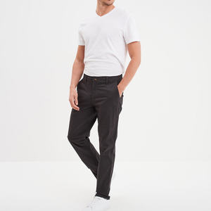 Pantalones Chinos de Lona Elástica de Corte Recto y Ajuste Cómodo para Hombre, Movimiento Suave, Estilo Diario Limpio, Adecuado para Actividades Casuales Diarias - Product Image 5