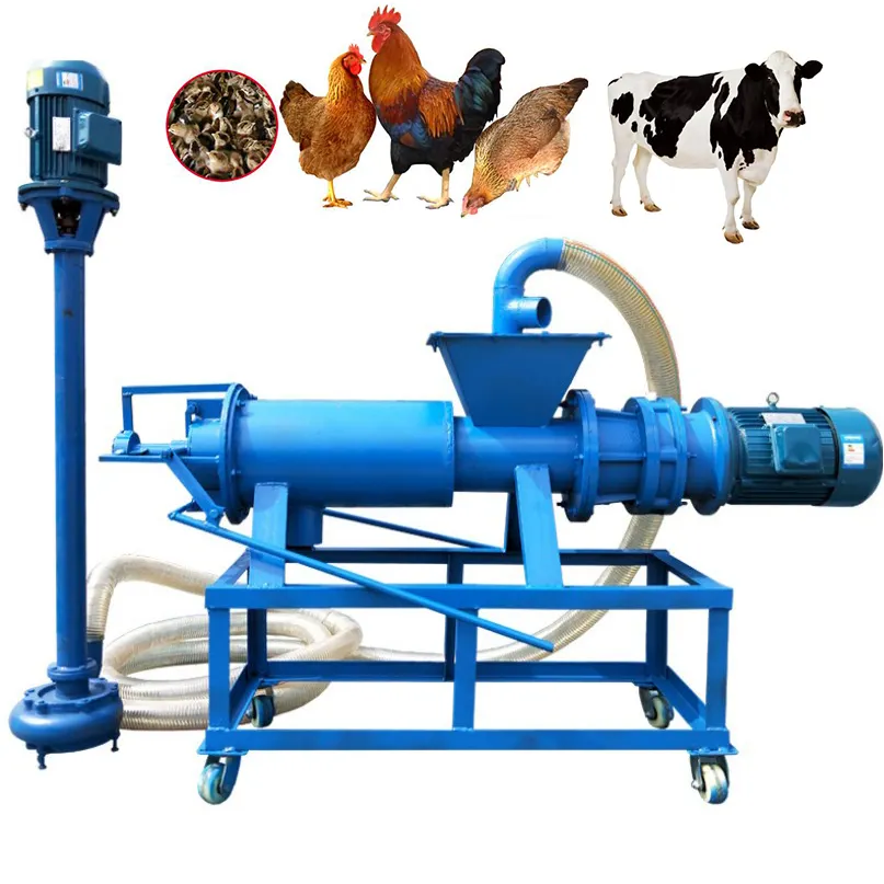 Séparateur d'excréments agricoles Machine de traitement de déshydratation de la bouse de vache porc canard cheval mouton bouse de vache machine de déshydratation du fumier de poulet