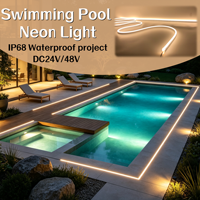 Bande LED Néon Flexible en Gros 10*20mm IP68 Étanche, Personnalisable CCT Blanc pour Éclairage Extérieur Façade/Piscine/Jardin
