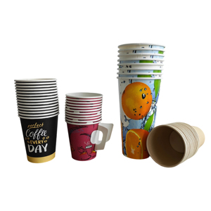 Gobelets en papier biodégradable personnalisés 8oz 10oz 12oz 16oz 20oz avec couvercle en PP imprimé couleur, jetables, pour café - Product Image 3
