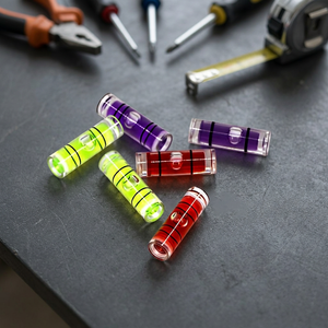 Mini niveau à bulle 6x20mm multicolore, jauge de niveau compacte haute visibilité pour outils de précision DIY - Product Image 4