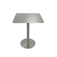 Tables de style industriel en acier inoxydable haut de gamme, tables de café, tables de salle à manger, tables de négociation, tables commerciales personnalisables