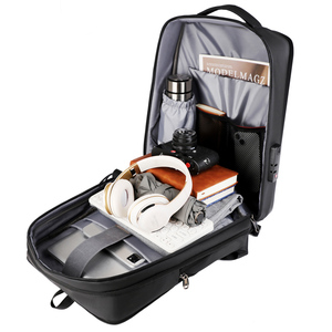 Sacs à dos pour ordinateur portables extensibles, étanches, grande capacité, personnalisables, avec trou pour écouteurs et port USB antivol, pour la mode et le quotidien - Product Image 5