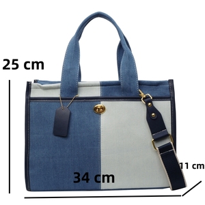 2024 nuovo arrivo <span class=keywords><strong>borse</strong></span> Tote di grandi dimensioni donna <span class=keywords><strong>borse</strong></span> di tela per pendolarismo cucite <span class=keywords><strong>borse</strong></span> a colori - Product Image 2