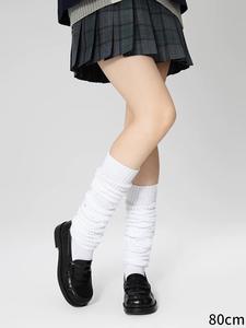 P-1 Chaussettes japonaises pour étudiantes, blanches, épaisses, tricotées, antidérapantes, à effet bulle, coupe ample, pour l'hiver, pour femmes - Product Image 3