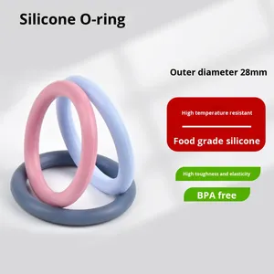 Anneau d'étanchéité pour <span class=keywords><strong>adaptateur</strong></span> DIY, <span class=keywords><strong>attache</strong></span> de sucette, chaîne anti-chute, joint torique en silicone de qualité alimentaire, qualité médicale, protection environnementale pour - Product Image 3