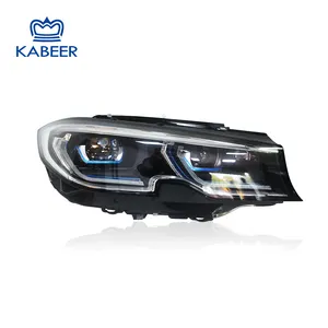 Faro delantero modificado para BMW Serie 3 G20 F80, halógeno hasta 2018 LED, azul completo, la mejor calidad, venta al por mayor